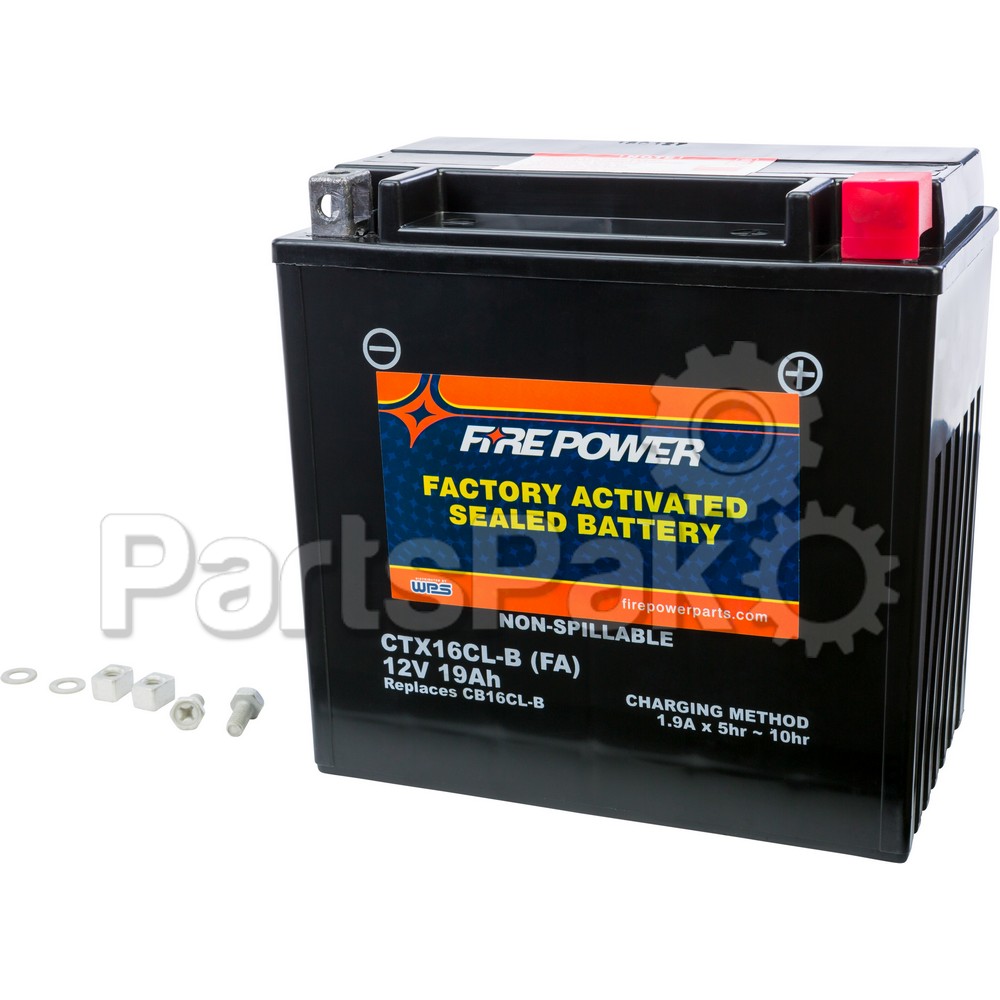 Yuasa CTX16CL-B-BS FA; Sealed Factory Activated Battery Ctx16Cl-B-Bs