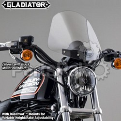 National Cycle N2704; GLADIATOR, Single Guage Mount, Chrome, Light Tint for Sportsters