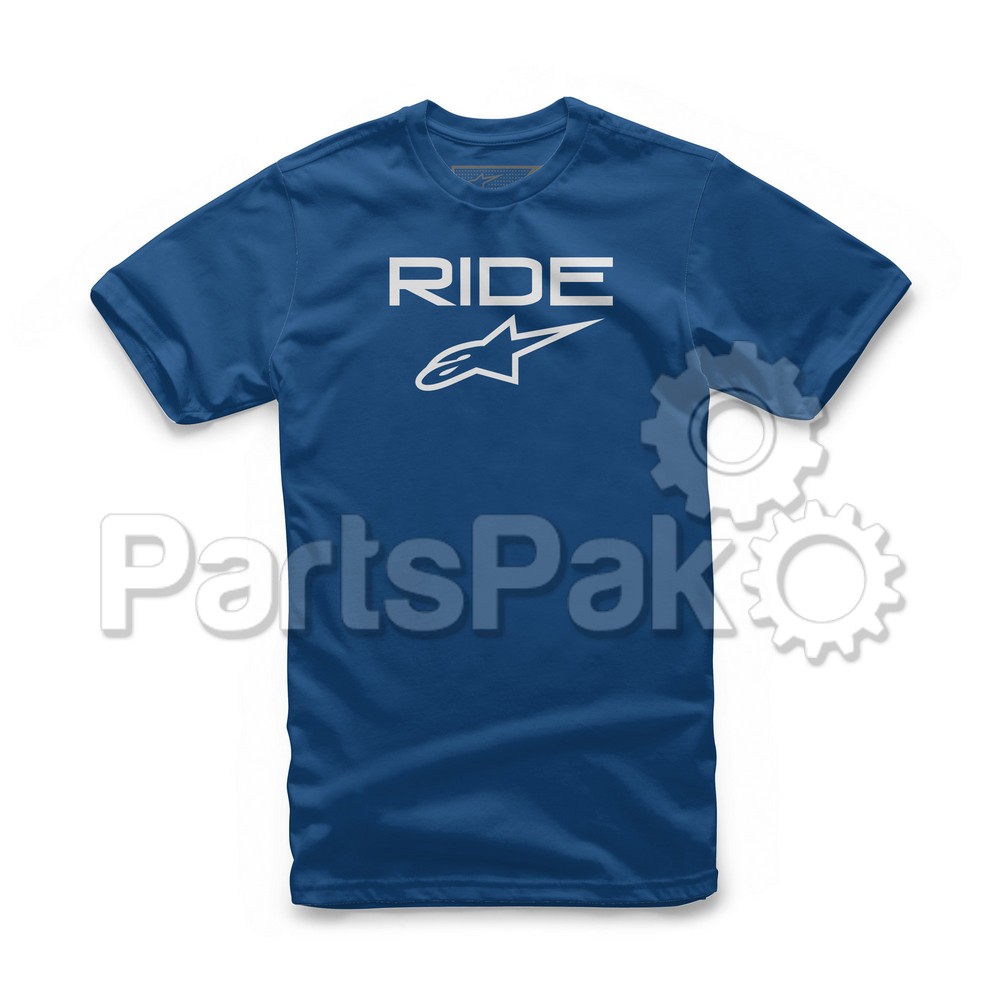 Alpinestars 1038-72000-7920-L; Ride 2.0 Tee Royal Blue / White Lg