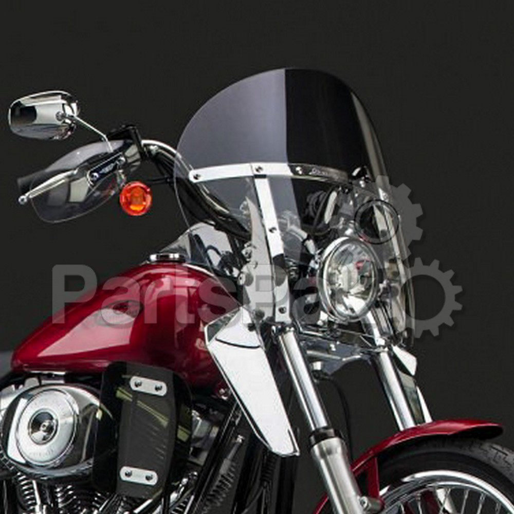 National Cycle N21434; SwitchBlade Chopped Tint Windshield Fits Harley Davidson Wide 49MM fork