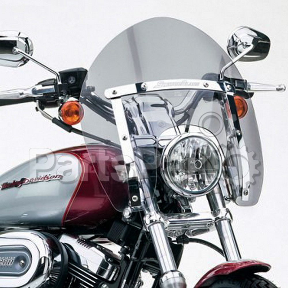 National Cycle N21718; SwitchBlade Shorty Tint Windshield Fits Harley Davidson Narrow