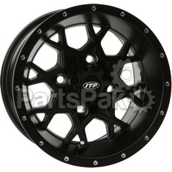 ITP (Industrial Tire Products) 1428636536B; Wheel, Itp Hurricane 14X7 4/110 5+2 Black; 2-WPS-57-86365