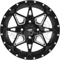 ITP (Industrial Tire Products) 1421954727B; Wheel, Tornado 14X7 4/110 2+5 Matte Black / Mac; 2-WPS-57-86467