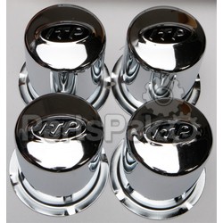 ITP (Industrial Tire Products) SM1300BX; Steel 4/110 Chrome Wheel Center Cap 4-Pack