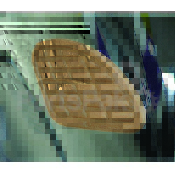 One Emblems BUMPS15P; Soft Touch Leather L&R Brown Tankpad