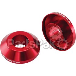 Zeta ZE93-2302; Fast Rear Wheel Spacers Red; 2-WPS-634-8196