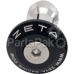 Zeta ZE48-7105; Bar End Plug Black; 2-WPS-634-8400