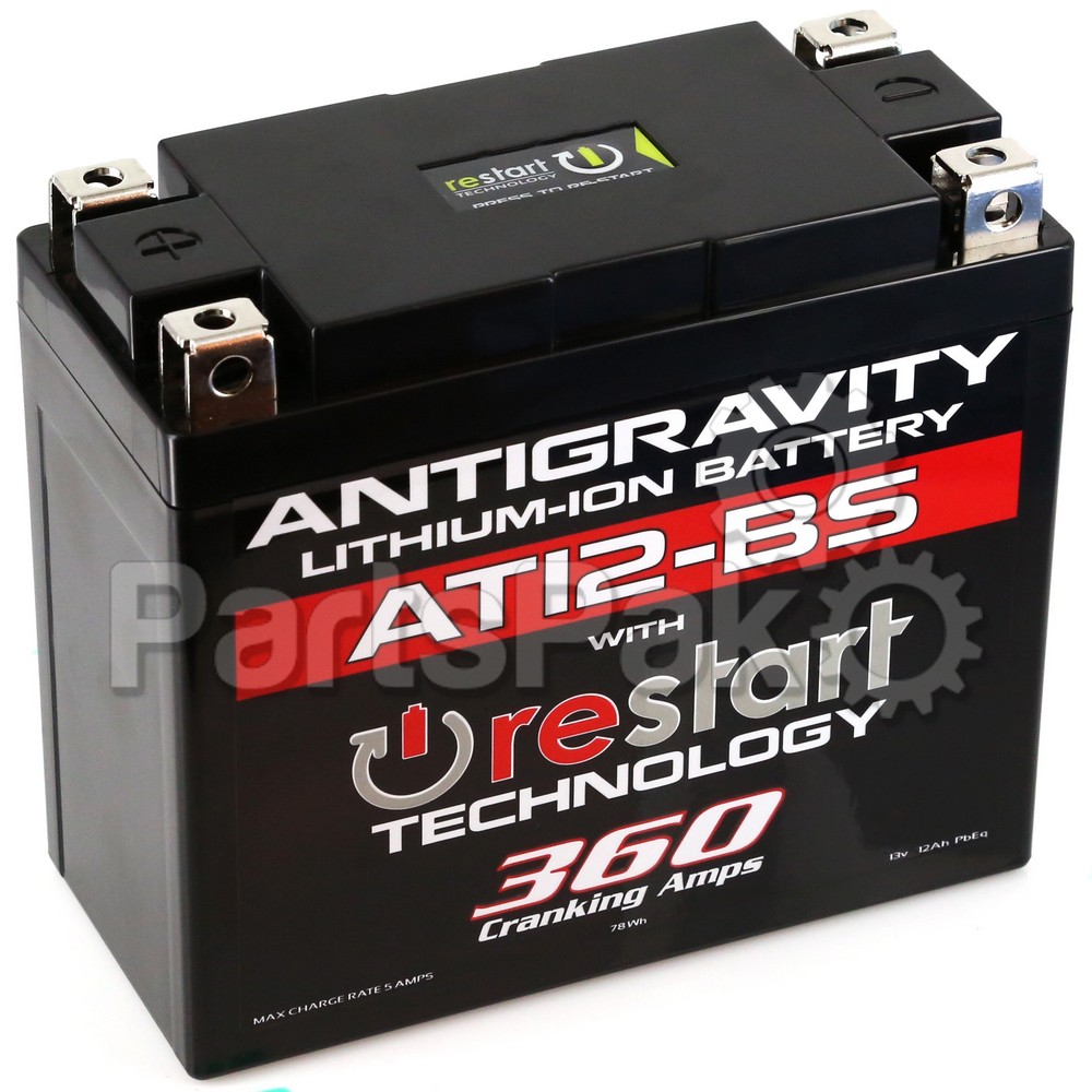 Antigravity Batteries AG-AT12-BS-RS; Lithium Battery At12Bs-Rs 360 Ca