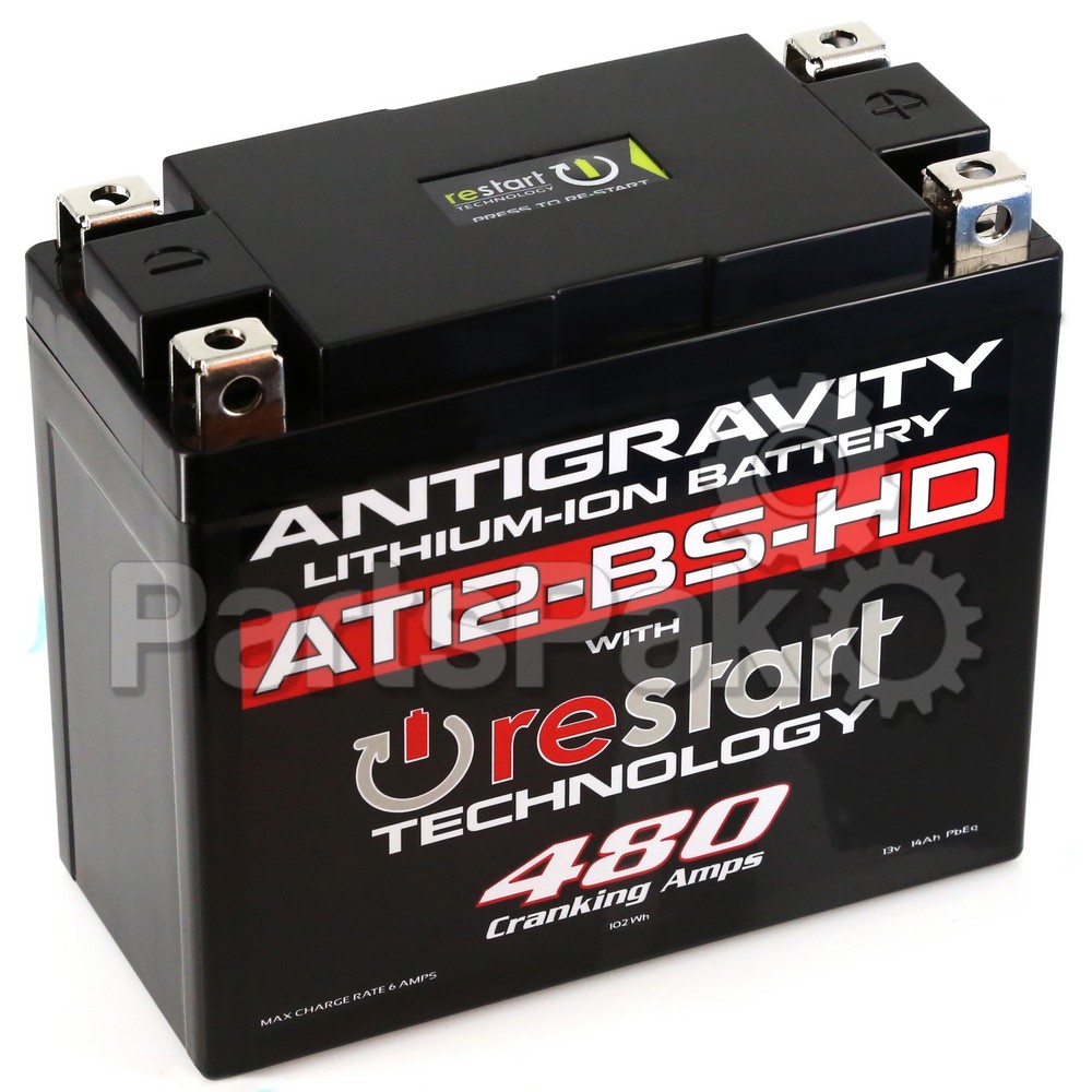 Antigravity Batteries AG-AT12-BS-HD-RS; Lithium Battery At12Bs-Hd-Rs 480 Ca