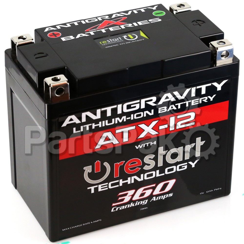 Antigravity Batteries AG-ATX12-RS; Lithium Battery Atx12-Rs 360 Ca