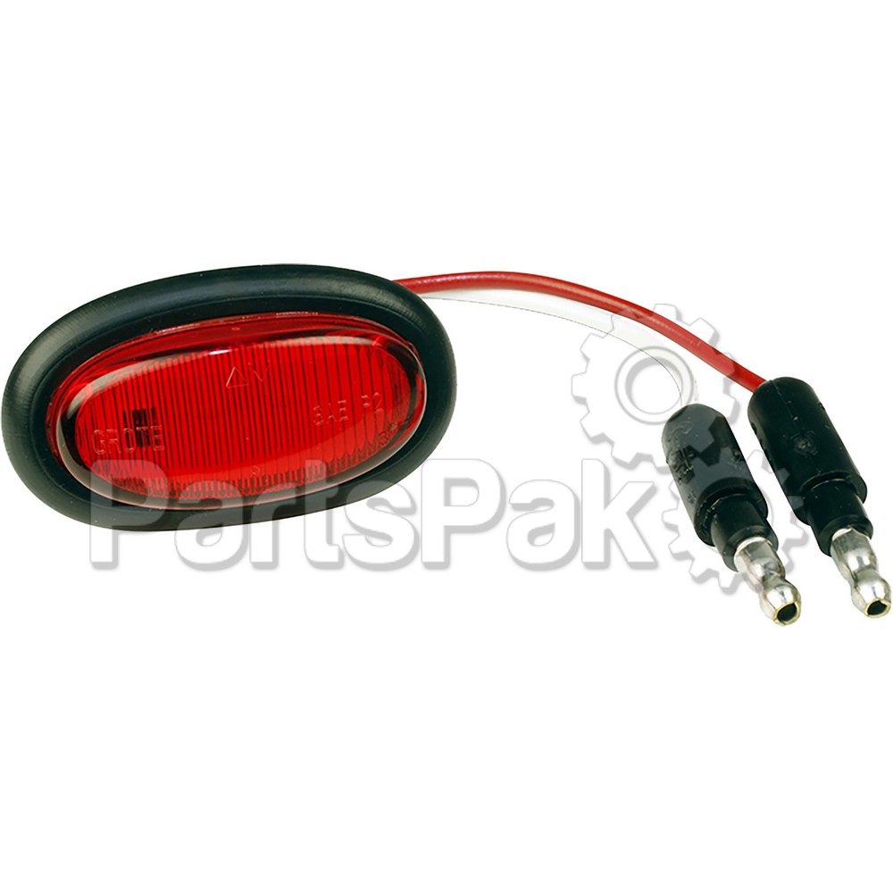 Grote 47962; Micronova Oval Led Red W / Grommet