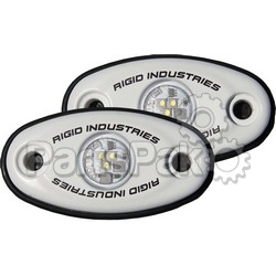 Rigid 48232; A-Series Low Power White With Amber Led (Pair); 2-WPS-652-48232