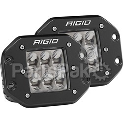Rigid 512313; Rigid D-Series Pro Driving Flush Mount Light Pair; 2-WPS-652-512313