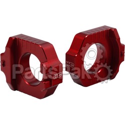 Works Connection 17-270; Axle Blocks Elite Fits Yamaha Red; 2-WPS-66-17270