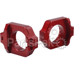 Works Connection 17-285; Axle Blocks Elite Yam Red; 2-WPS-66-17285