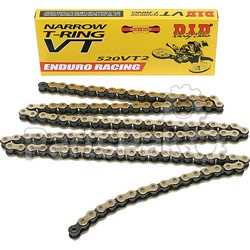 DID (Daido) 520VT2-114; Enduro Racing 520Vt2-114 X-Ring Chain Gold