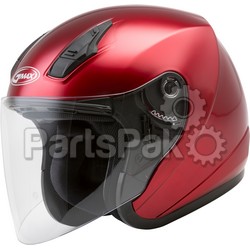 Gmax G317096N; Of-17 Open-Face Helmet Candy Red Lg; 2-WPS-72-4815L