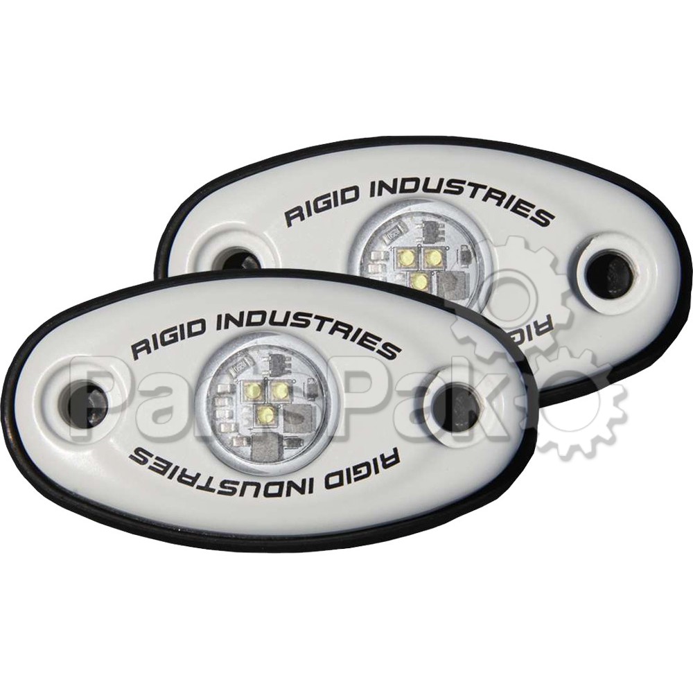 Rigid 48232; A-Series Low Power White With Amber Led (Pair)