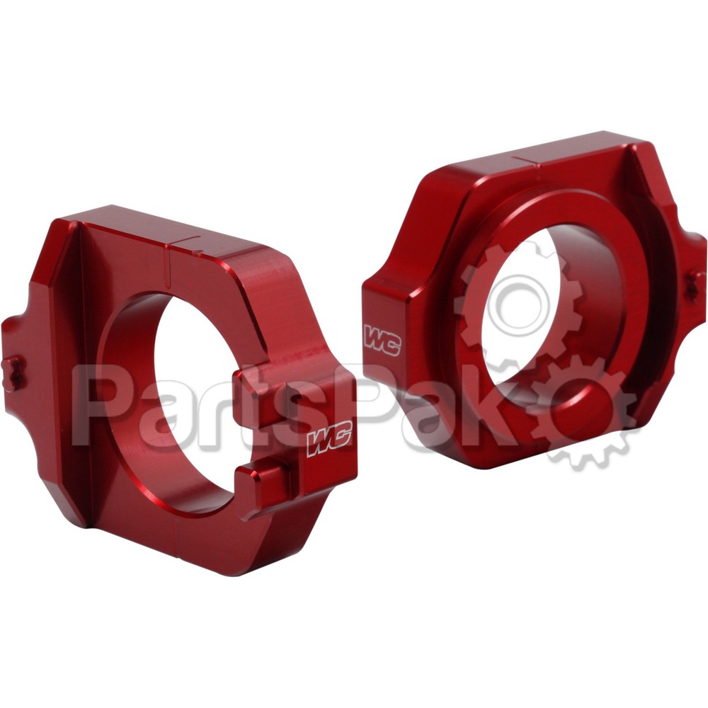 Works Connection 17-205; Axle Blocks Elite Fits Honda Red