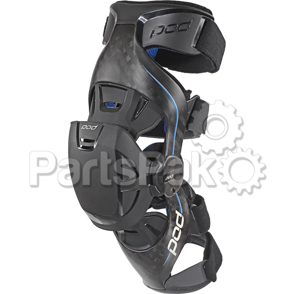 Pod K8013-017-LG; K8 Knee Braces Carbon / Blue L (Pair)