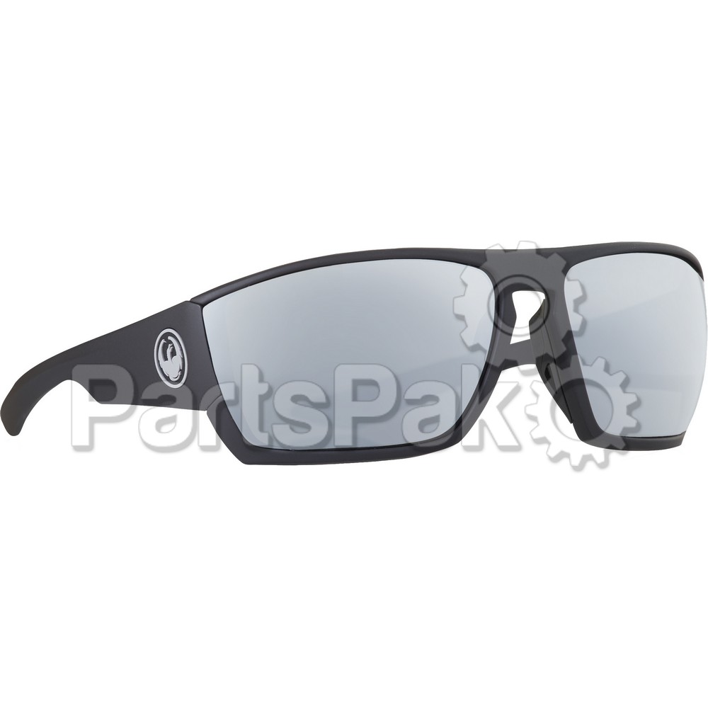 Dragon 351436816006; Cutback Sunglasses Matte Black H2O W / Silver Ion Polar Lens