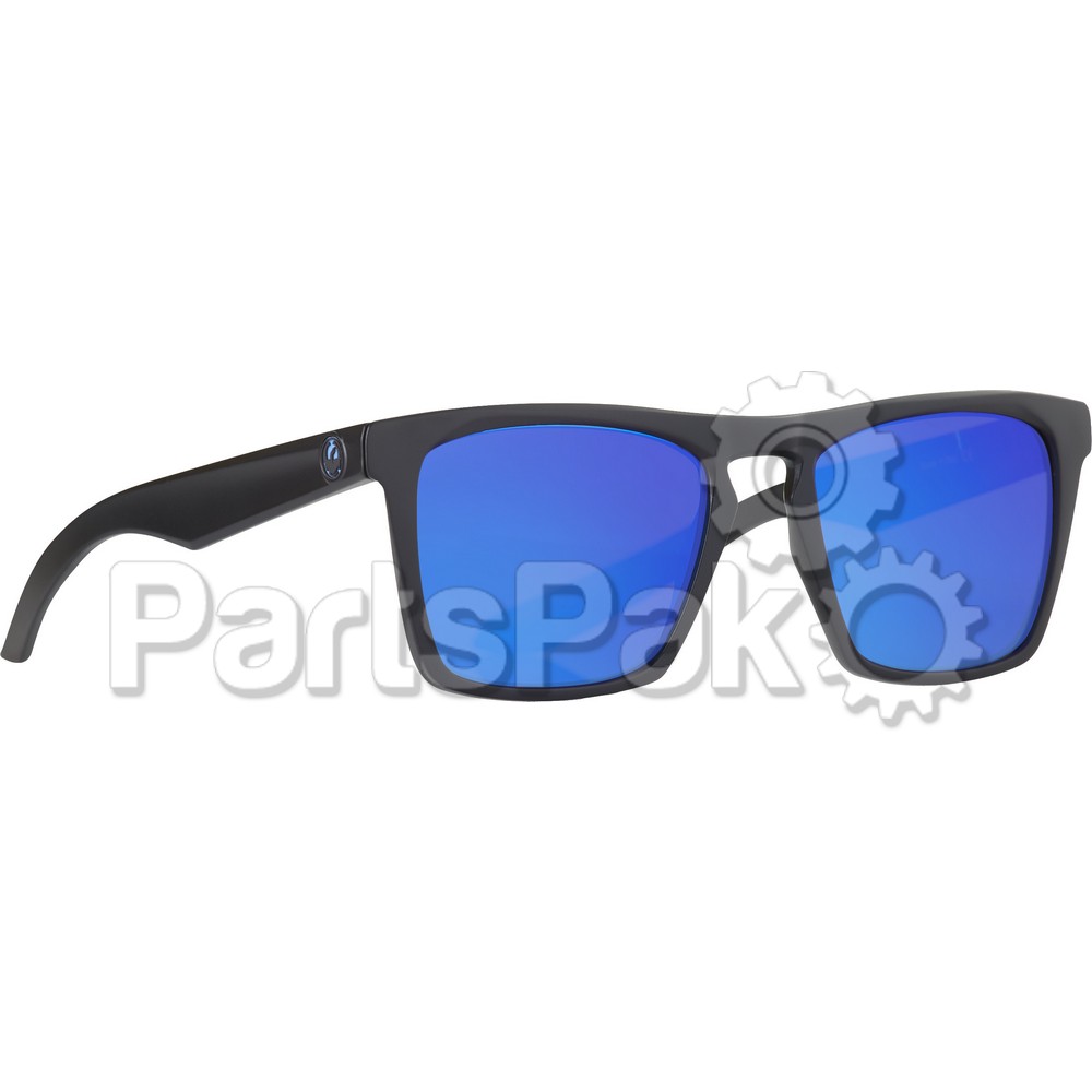 Dragon 350745320007; Drac Sunglasses Matte Black H2 W / Blue Ion Polar Lens