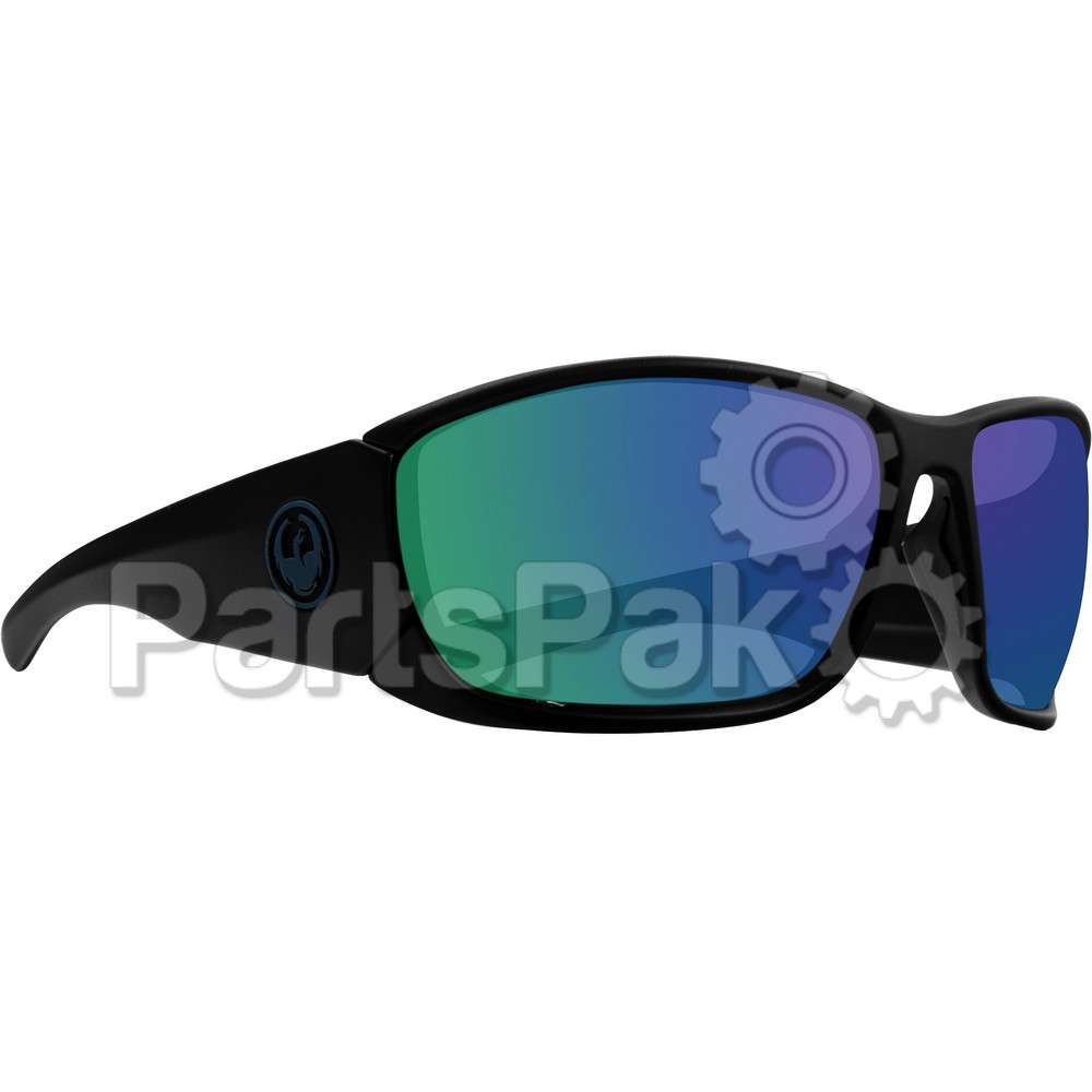 Dragon 351626615008; Tow In Sunglasses Matte Black H2O W / Green Ion Polar Lens