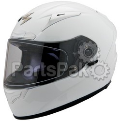Scorpion 200-0054; Exo-R2000 Full-Face Solid Helmet White Medium