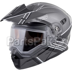 Scorpion 95-1292-SD; Exo-At950 Teton Cold Weather Helmet Black / Silver Xs