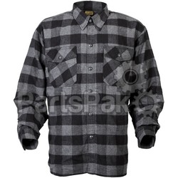 Scorpion 13403-8; Covert Flannel Black 3X Black / Grey Shirt; 2-WPS-75-55003X