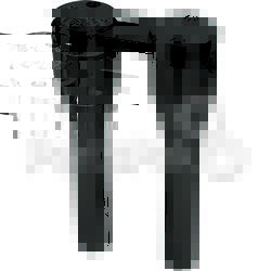 WPS - Western Power Sports 825-05001; Handlebar Riser 9-inch Black; 2-WPS-825-05001