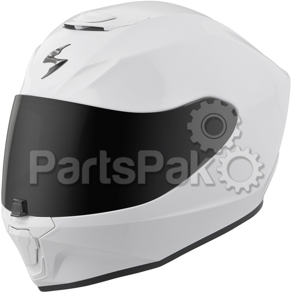 Scorpion 42-0055; Exo-R420 Full-Face Solid Helmet White L