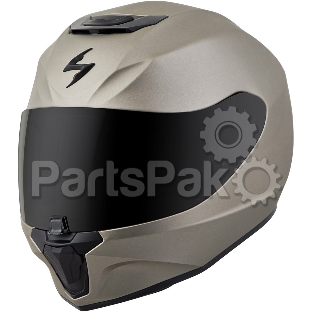 Scorpion 42-0205; Exo-R420 Full-Face Solid Helmet Titanium Large Matte