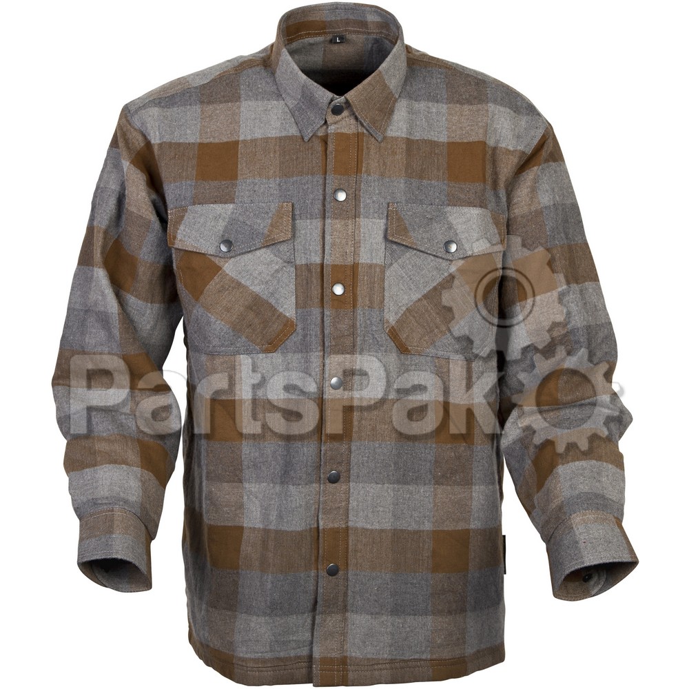 Scorpion 13303-5; Covert Flannel Tan L Tan / Brown Shirt