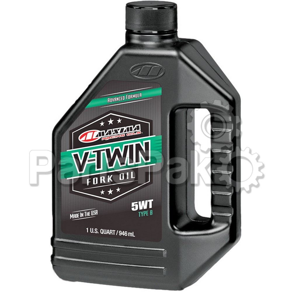 Maxima 50-01901; V-Twin Type E Fork Oil 5Wt 32Oz