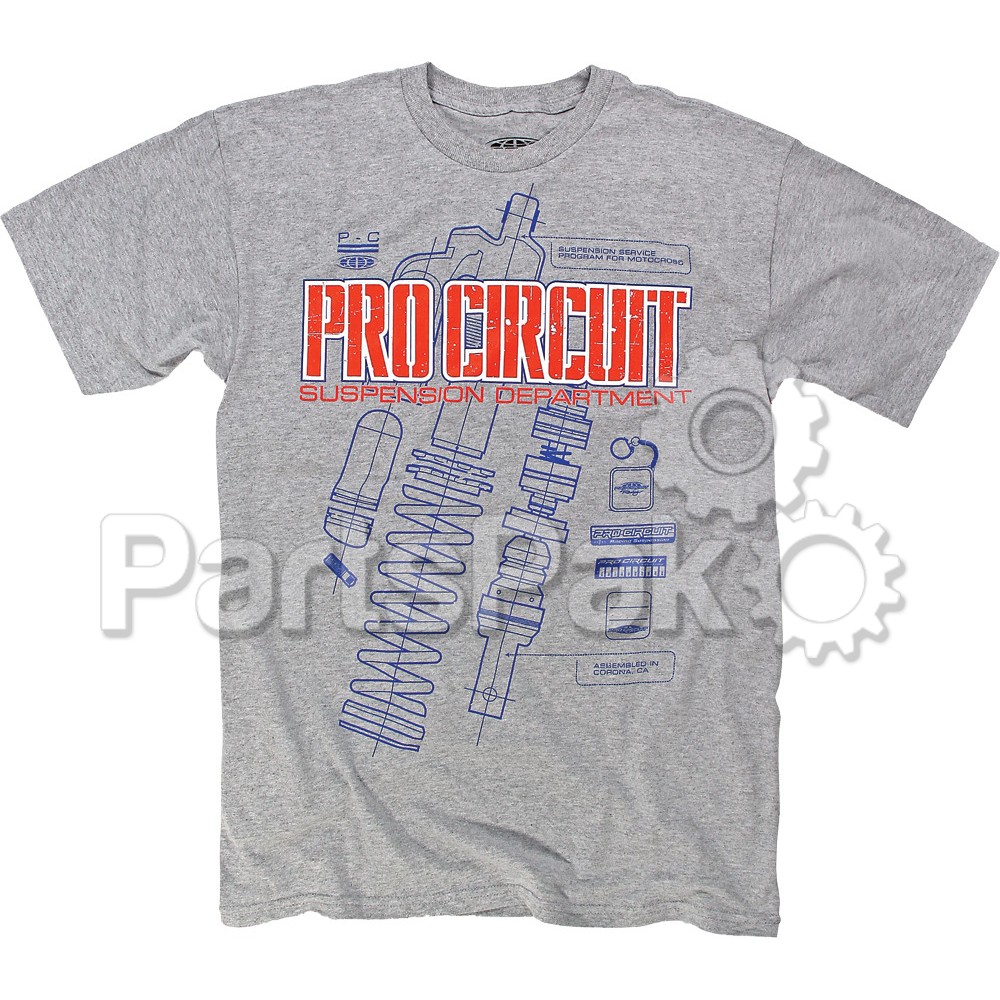 Pro Circuit 6414108-010; Suspension Department Tee T-Shirt Sm