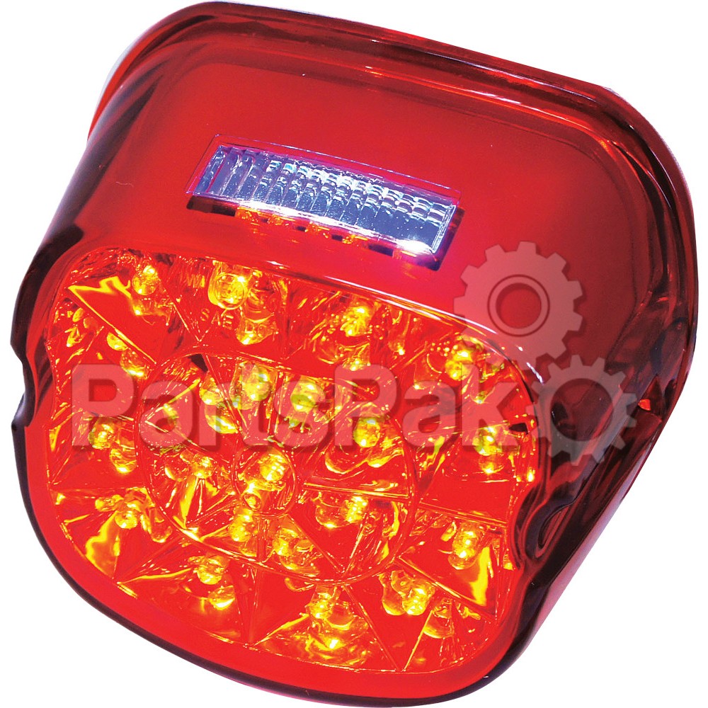 Harddrive L24-0433RLED; Laydown Led Taillight Red Lens