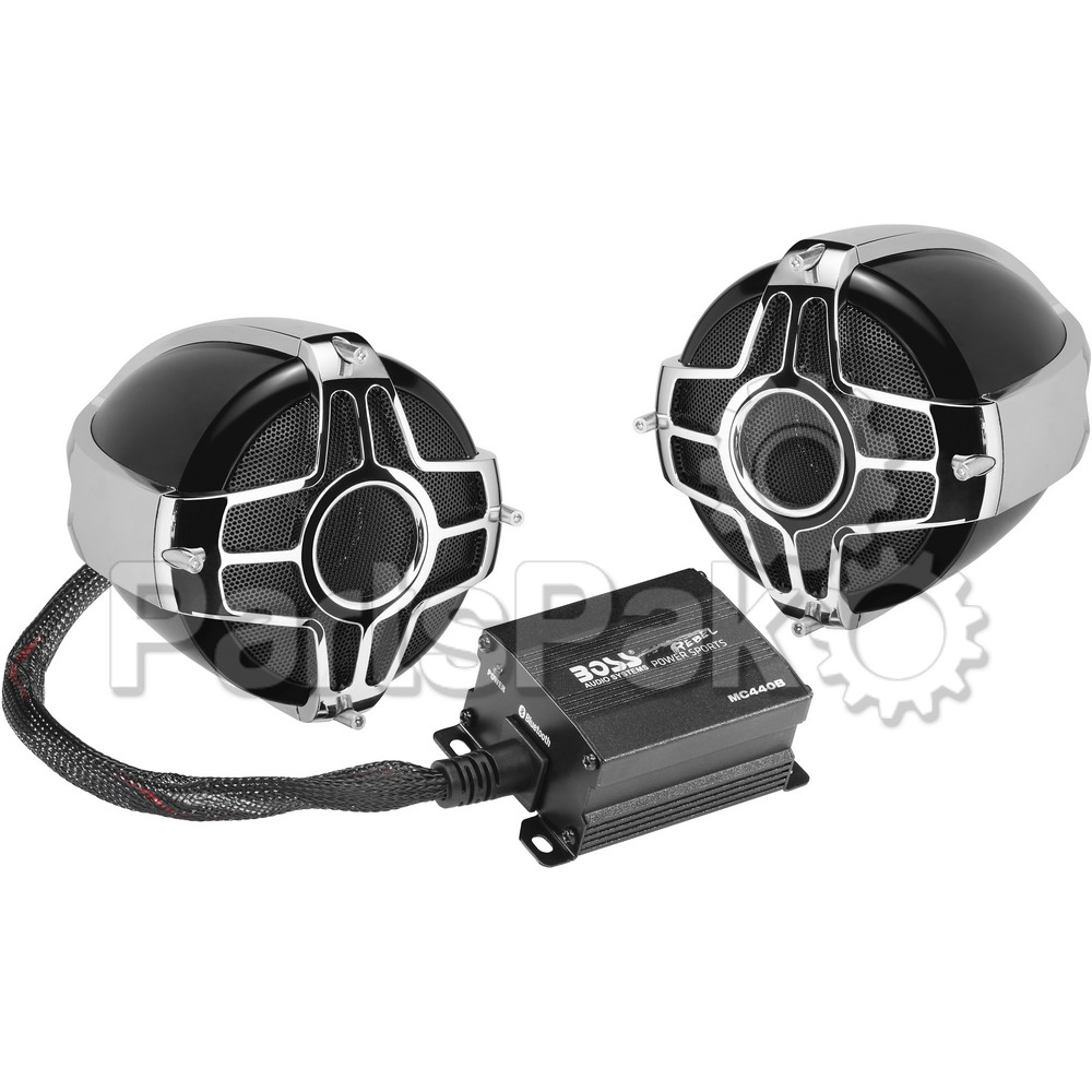 Boss Audio MC440B; 3-inch  Handlebar Mount 600W 2-Speaker System
