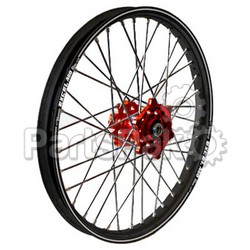 Talon 56-3120RB; Rear Wheel Set 2.15X18 Red Hub Black Rim