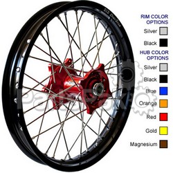 Talon 56-4004BB; Rear Wheel Set 2.15X18 Black Hub Black Rim