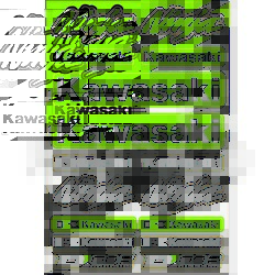 D'Cor Visuals 40-20-102; Fits Kawasaki Street Decal Sheet; 2-WPS-862-20103