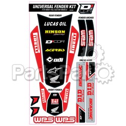 D'Cor Visuals 15-10-102; Trim Kit Red Wps Universal For Full Size Motorcycles; 2-WPS-862-51102