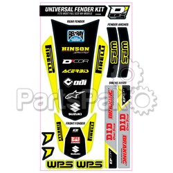 D'Cor Visuals 15-40-102; Trim Kit Yellow Wps Universal For Full Size Motorcycles; 2-WPS-862-54102