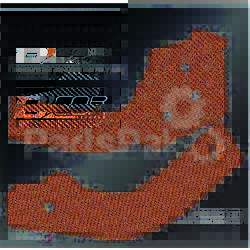 D'Cor Visuals 16-30-101; Frame Grip Guard Decal Orange; 2-WPS-862-63101