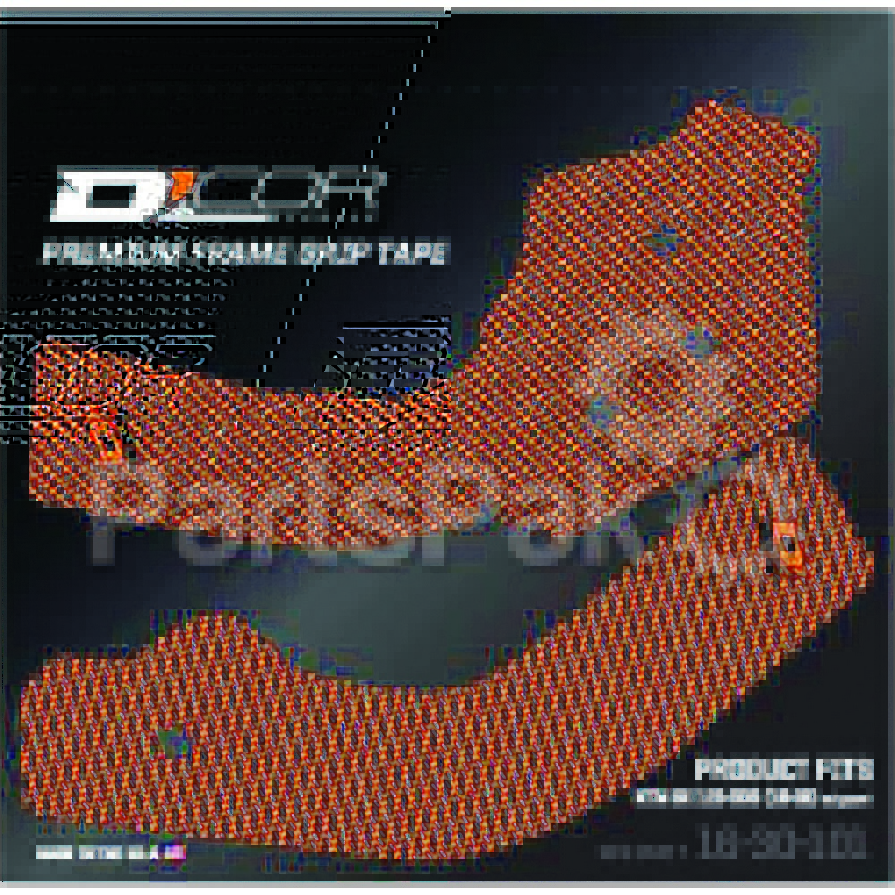 D'Cor Visuals 16-30-101; Frame Grip Guard Decal Orange