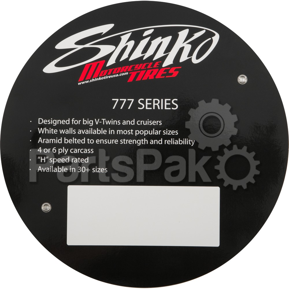 Shinko 777 INSERT; Shinko 777 Tire Sign