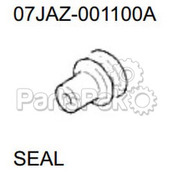 Honda 07JAZ-001100A Seal, Blk; 07JAZ001100A