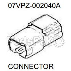 Honda 07VPZ-002040A Connector; 07VPZ002040A