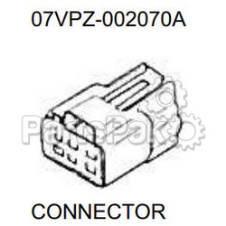 Honda 07VPZ-002070A Connector; 07VPZ002070A