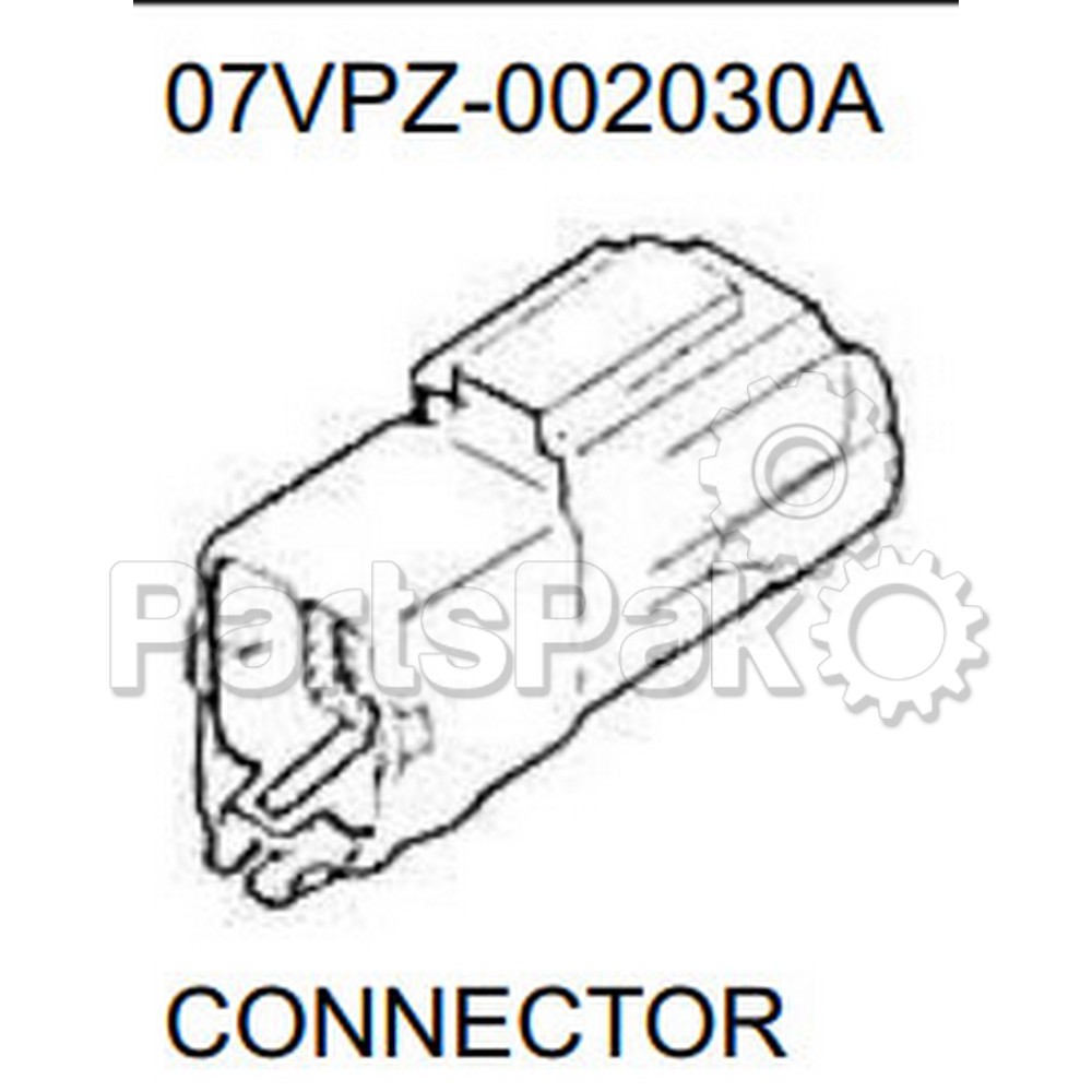 Honda 07VPZ-002030A Connector; 07VPZ002030A